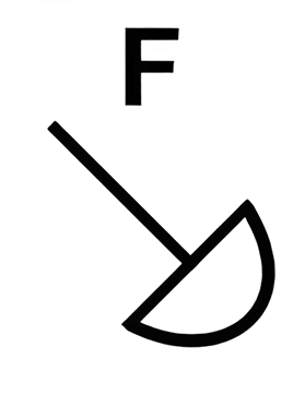 Which of the six figures below best fits in the missing field?