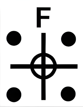 Which of the six figures below best fits in the missing field?