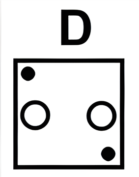 Which of the six figures below best fits in the missing field?